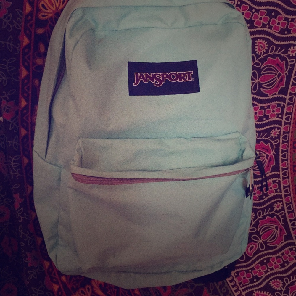 Teal Jansport book bag